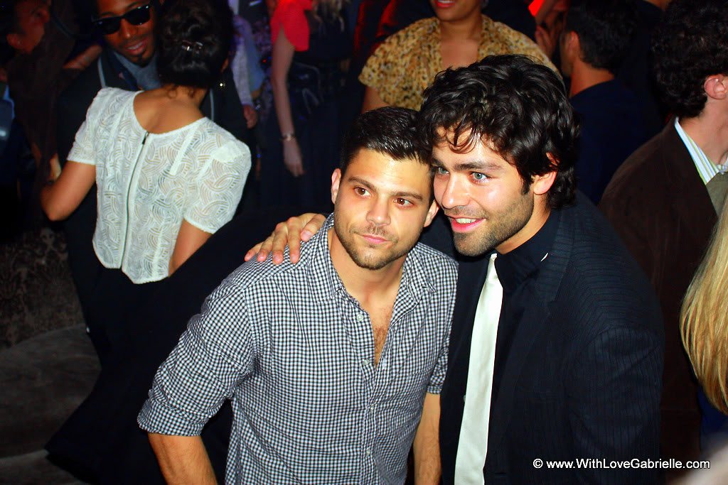 Adrian Grenier & Jerry Ferreira at Ok! Magazine's Pre-Oscar Party